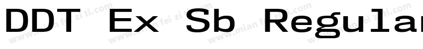 DDT Ex Sb Regular字体转换